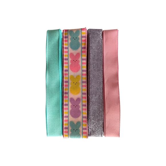 Welcome Bunny Rabbit DIY Easter Wreath Making Kit, Spring Sign Ribbon Bundle Set - Picture 2 of 5